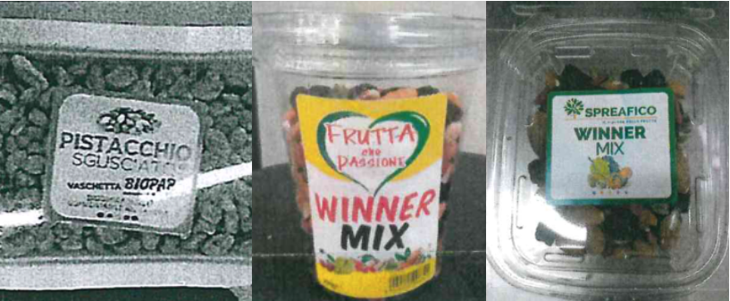 allerta alimentare pistacchi winner mix frutta secca