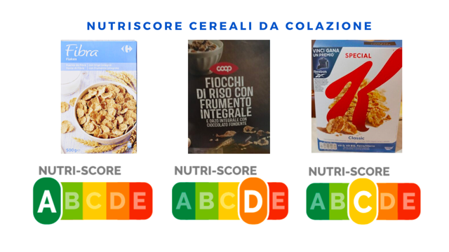 fibra flakes carrefour fiocchi di riso coop special k kellogg's nutri-score