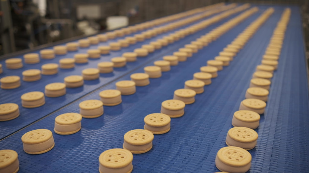 Barilla, linea di produzione Baiocchi stabilimento Algida di Caivano 