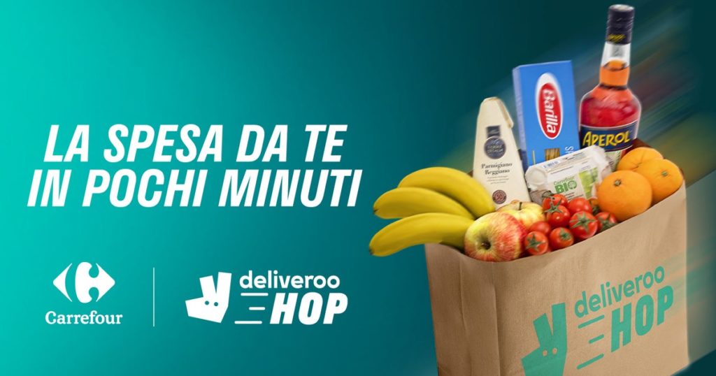 Deliveroo spesa domicilio