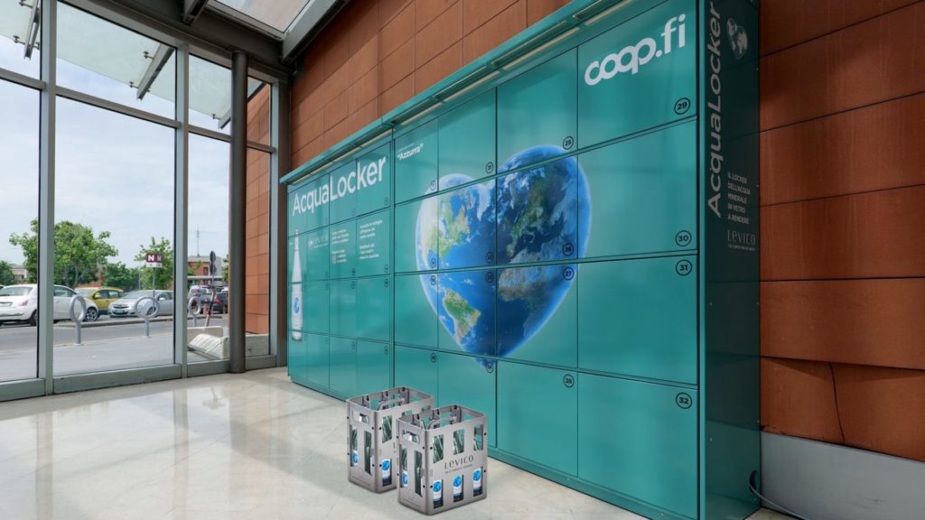 Locker levico coop firenze acquaLocker supermercati riuso
