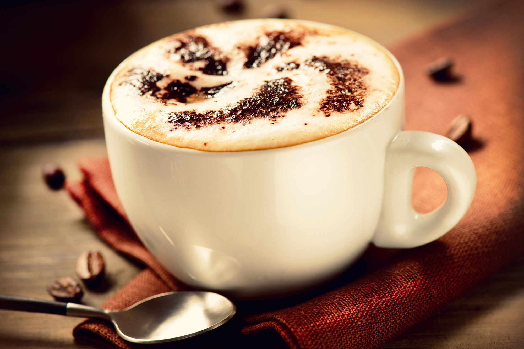 Cappuccino. Tazza di caffè cappuccino