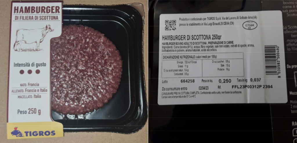 Tigros hamburge filiera scottona