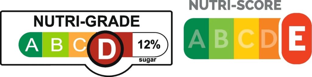 Nutri-Grade vs Nutri-Score