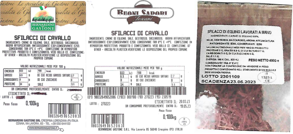 sfilacci di cavallo bernardini gastone buoni sapori toscani anonimo