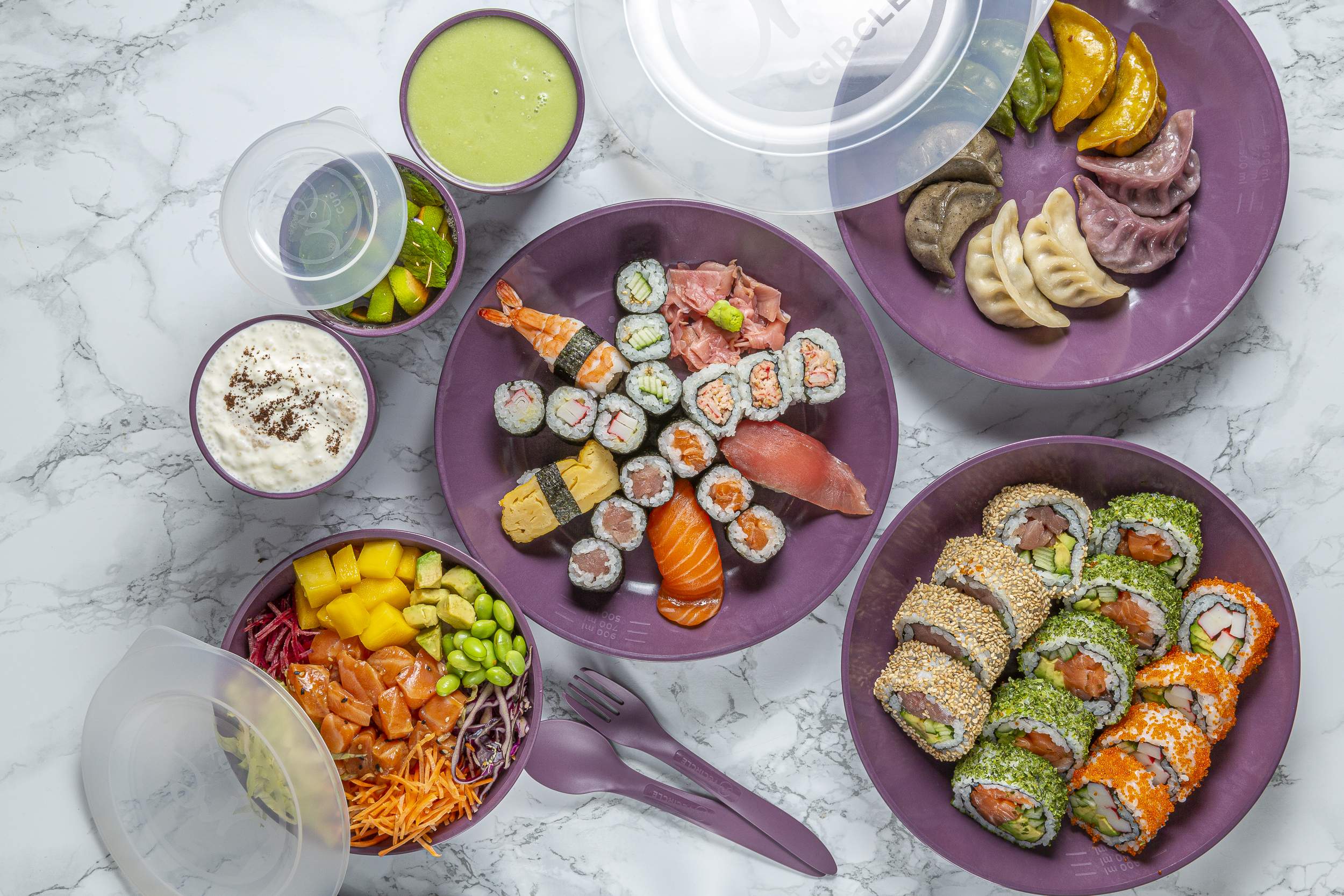 Contenitori riutilizzabili per l'asporto reCircle