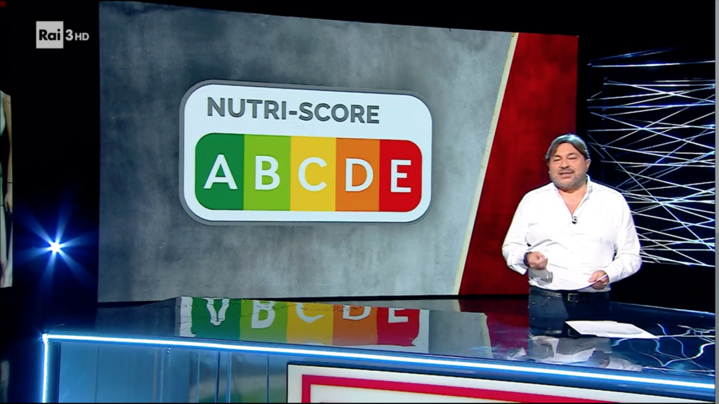 Report Rai 3 puntata 15/05/2023 La battaglia delle etichette - Sigfrido Ranucci e Nutri-Score