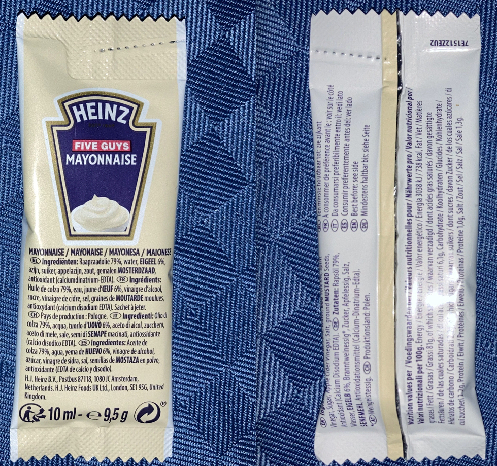 Five Guys Heinz maionese