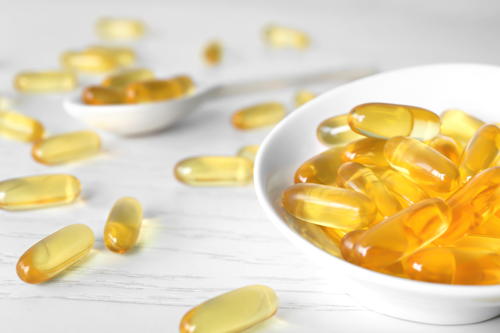 Capsule molli di integratori alimentari di vitamina d