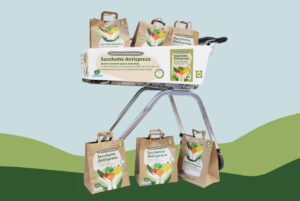 Sacchetto antispreco Lidl; concept: spreco alimentare