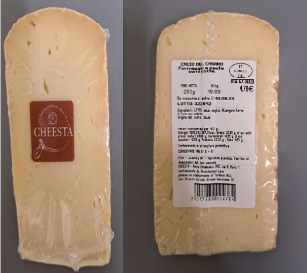 formaggio cacio del casaro cheesta