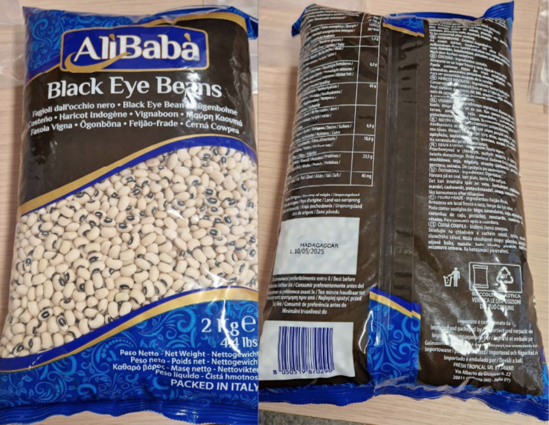fagioli dall'occhio nero Ali Baba fronte retro - richiamo 21.09.2023
