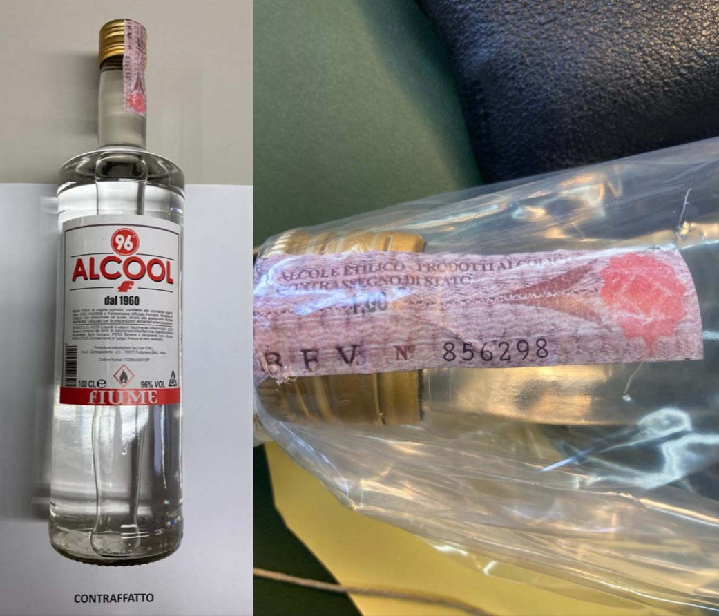 Alcol contraffatto Fiume allerta 12.12.2023