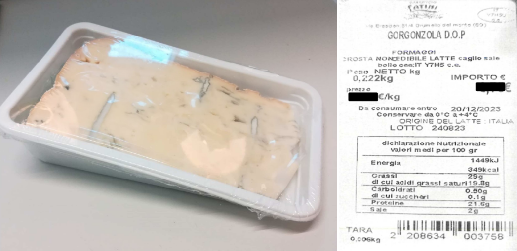 Gorgonzola DOP Caseificio Latini richiamo 18.12.2023
