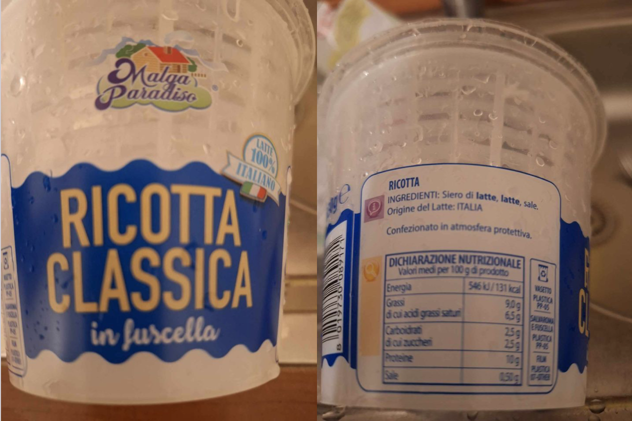 Ricotta classica Malga Paradiso