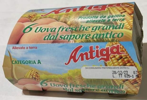 Uova Antiga richiamo 04.12.2023