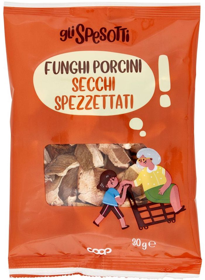 funghi porcini secchi spezzati coop 30 grammi spesotti