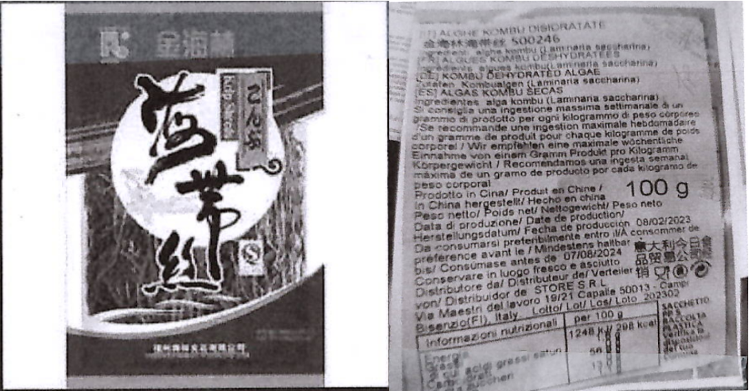 Alghe kombu Jin Hai Lin richiamo 29.01.2024