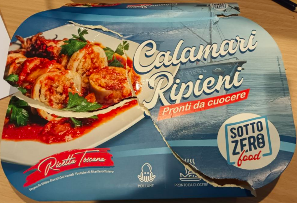 Calamari ripieni Sottozero Food richiamo 08.01.2024