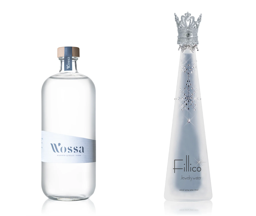 acque di lusso Wossa e FIllico