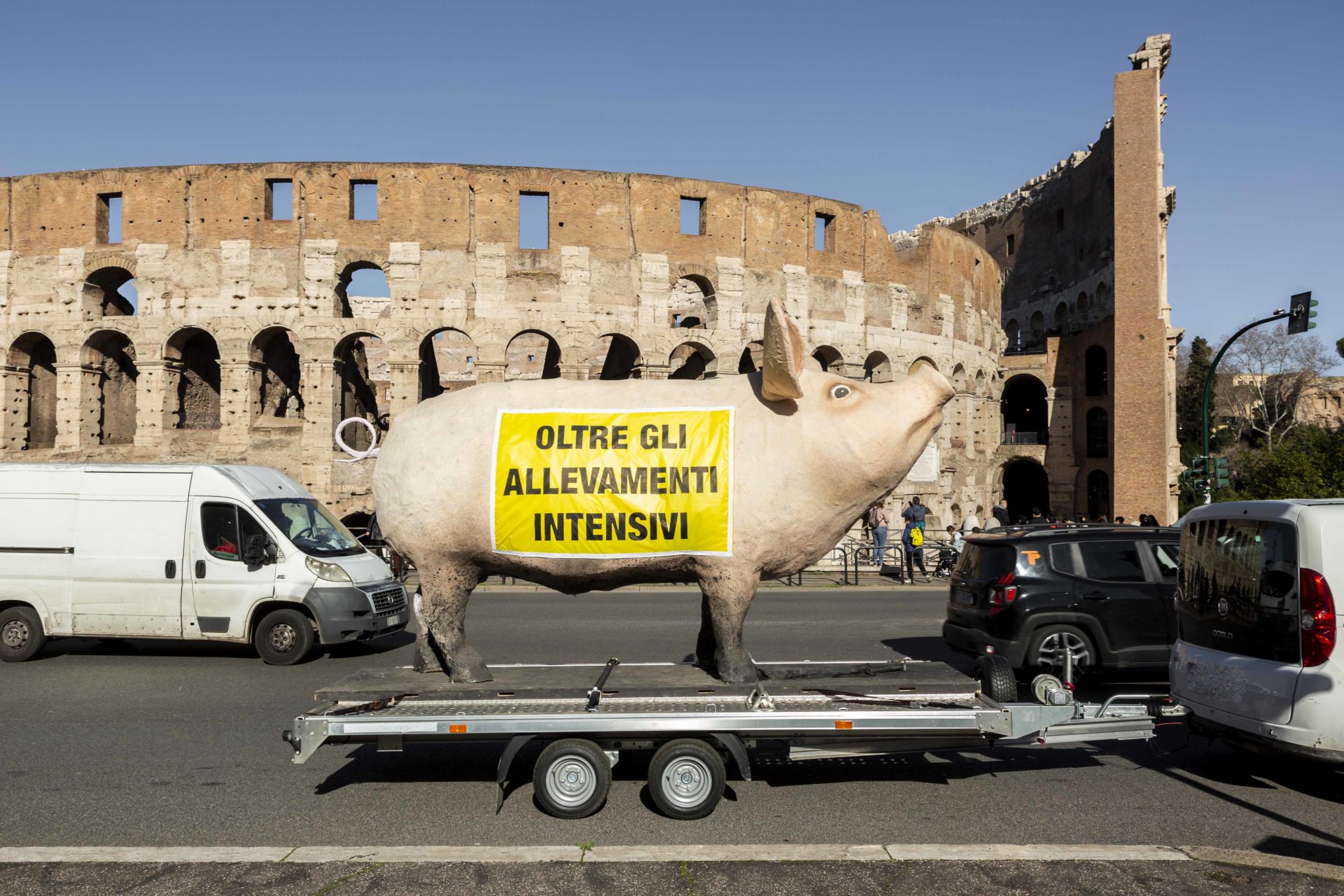 Campagna a sostegno della proposta di legge “oltre gli allevamenti intensivi“ febbraio 2024 Greenpeace