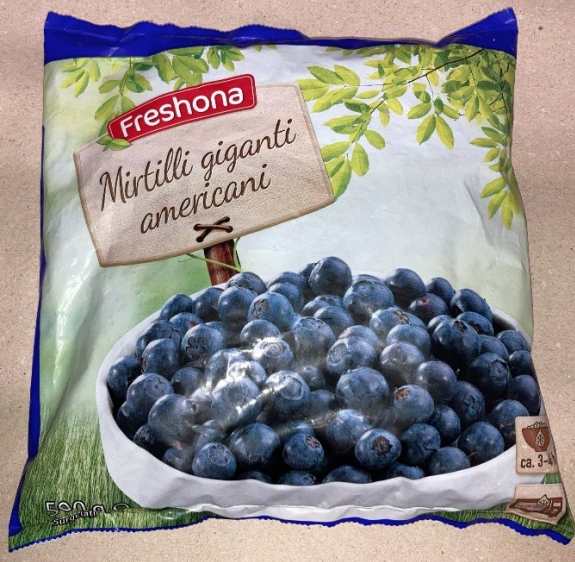 Mirtilli giganti americani surgelati Freshona Lidl richiamo 01.02.2024