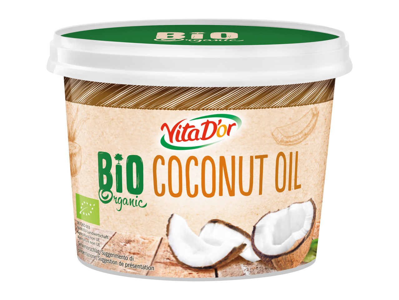 lidl vitador bio organic coconut oil olio di cocco