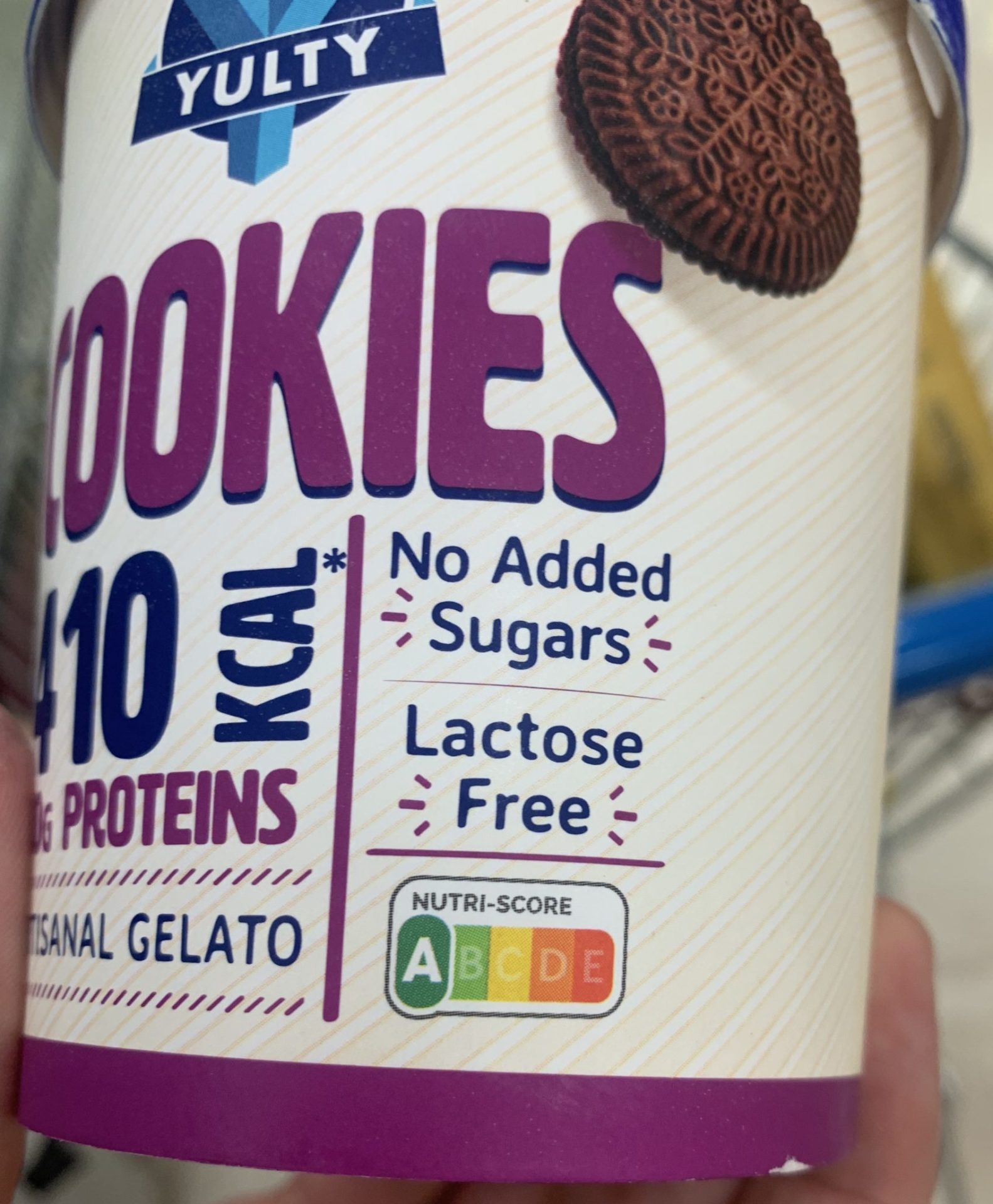 Gelato proteico Yulti con Nutri-Score 23.06.2022 Esselunga