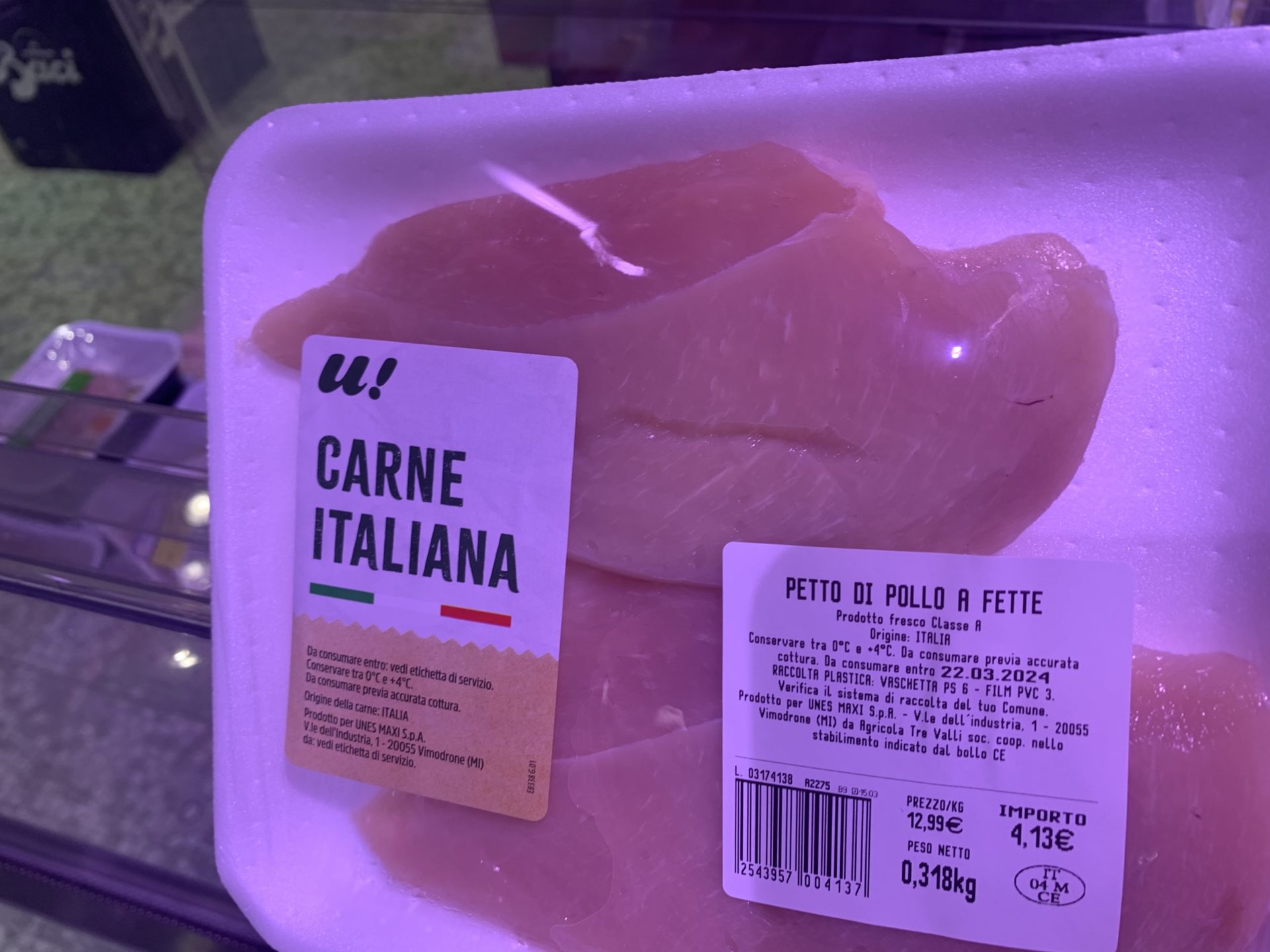 Petti di POLLO UNES U! 16 marzo 2024 WHITE STRIPING