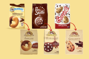 Articolo guerra biscotti Barilla Mulino Bianco Paveis Pan di Stelle