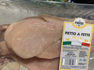 Aldi petto di pollo strisce bianche il podere
