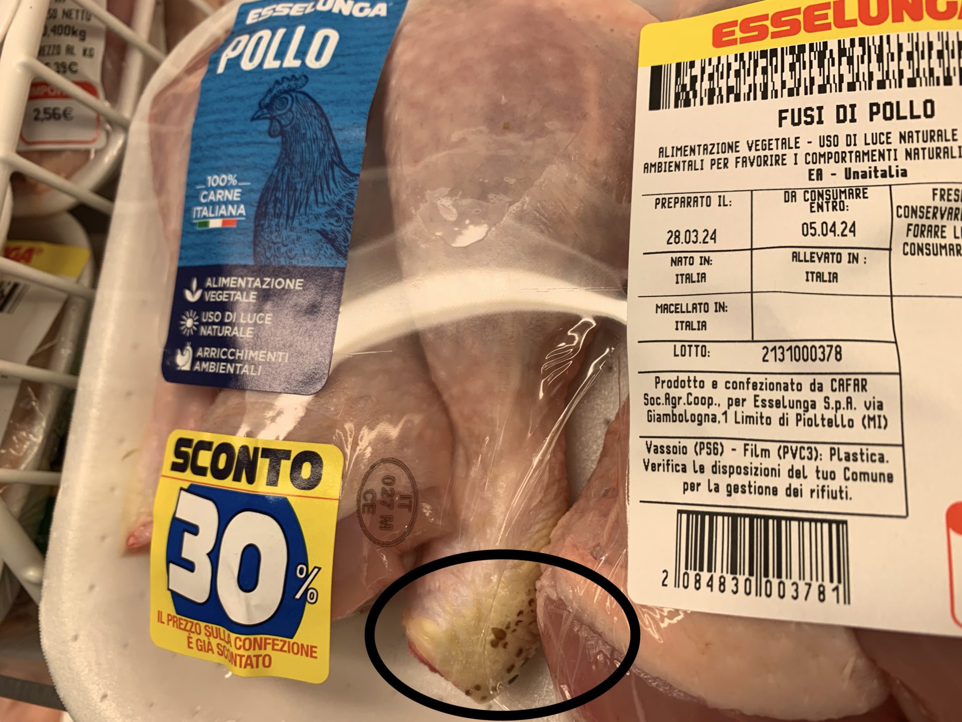 Esselunga polli e hock burns