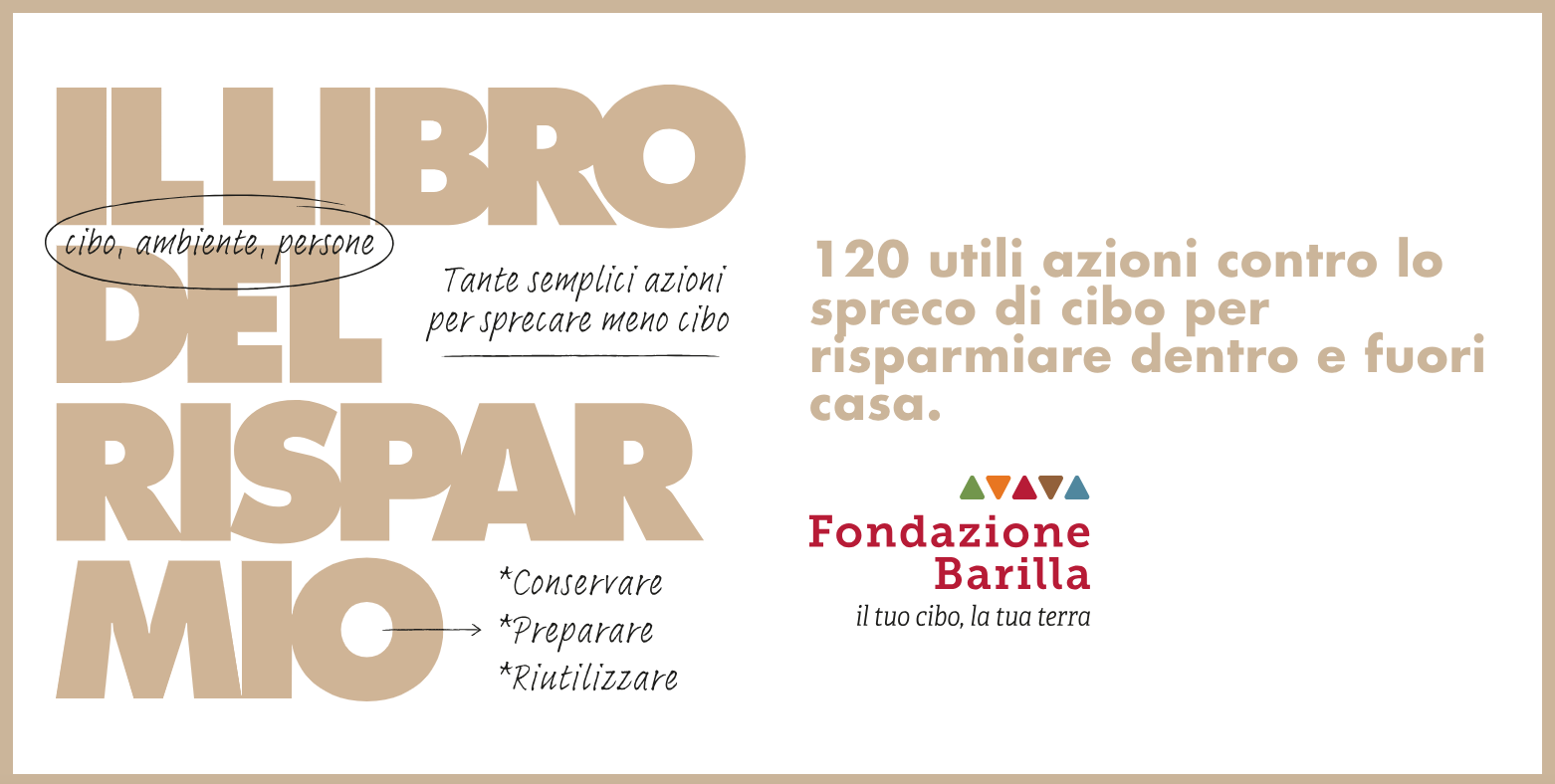 il libro del risparmio fondazione barilla fronte