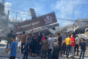 Il panificio Nuseirat è stato colpito il 17 ottobre 2023. Oltre 100.000 persone dipendevano da questo panificio per il pane Lama Obeid palestina gaza