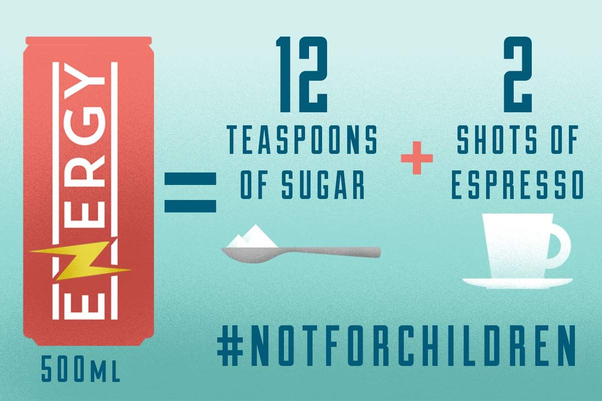#NotForChildren oliver Una lattina da 250 millilitri contiene da 50 fino a 200 milligrammi (mg) e più di caffeina 1200x800