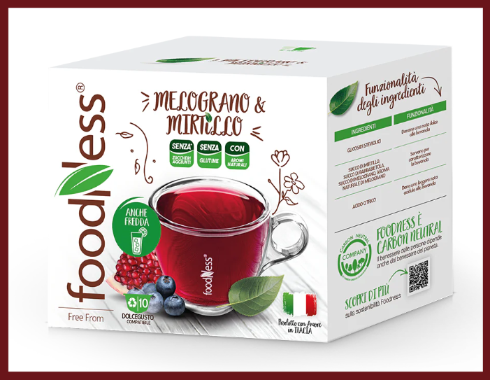 foodness melograno e mirtillo tisane capsule richiamo 2026 tisana
