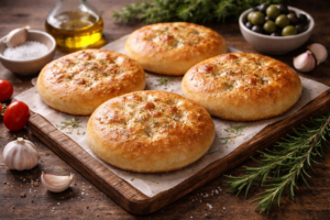 focaccine tonde focaccia pane lievitati carboidrati immagine ChatGPT Image 13 feb 2026, 14_55_19