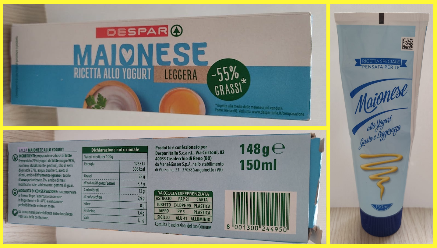 maionese despar yogurt leggera 2026