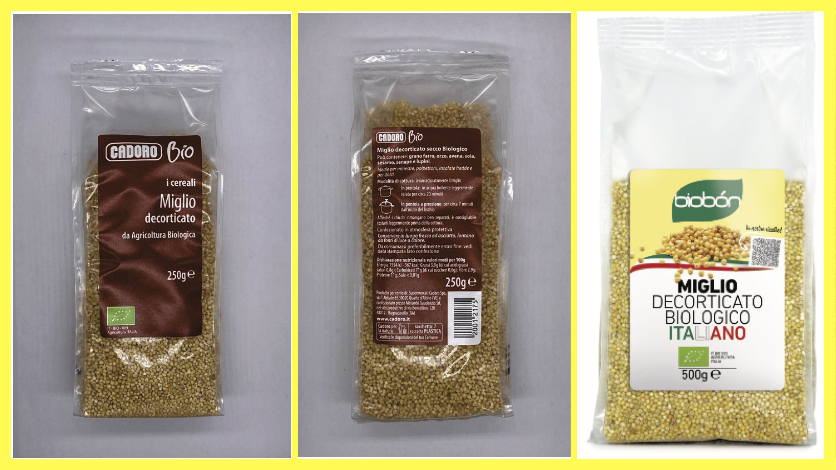 miglio bio decorticato cadoro biobon richiamo 2026